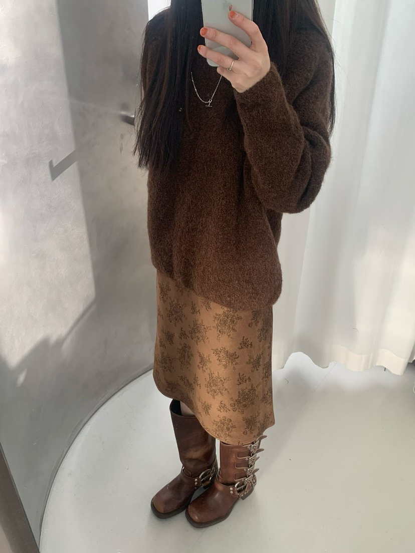 TAF東大門㊣實拍女士新款休閑25秋冬人氣時尚推薦半身裙中短裙TAF半身裙/中短裙