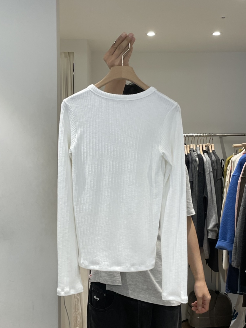 TAF韓國代購㊣女裝新品休閑人氣推薦熱賣25秋冬職業長袖T恤TAF長袖T恤