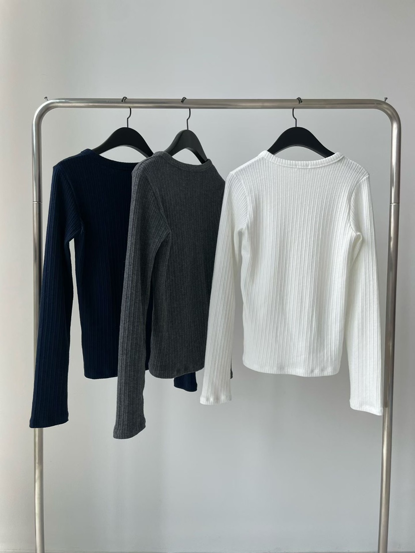 TAF韓國代購㊣女裝新品休閑人氣推薦熱賣25秋冬職業長袖T恤TAF長袖T恤