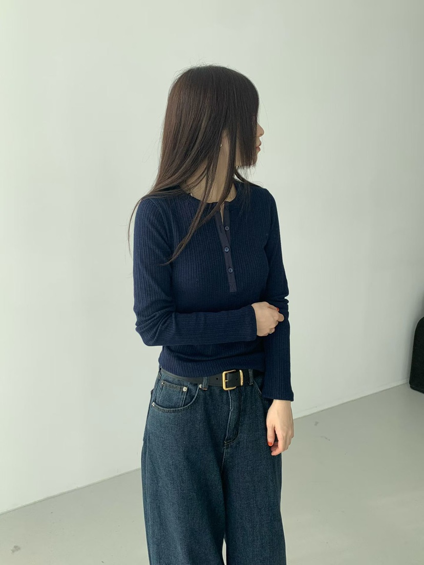 TAF韓國代購㊣女裝新品休閑人氣推薦熱賣25秋冬職業長袖T恤TAF長袖T恤