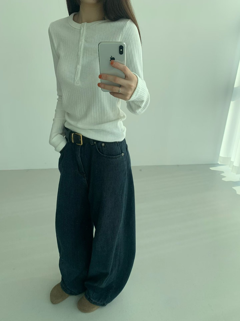 TAF韓國代購㊣女裝新品休閑人氣推薦熱賣25秋冬職業長袖T恤TAF長袖T恤