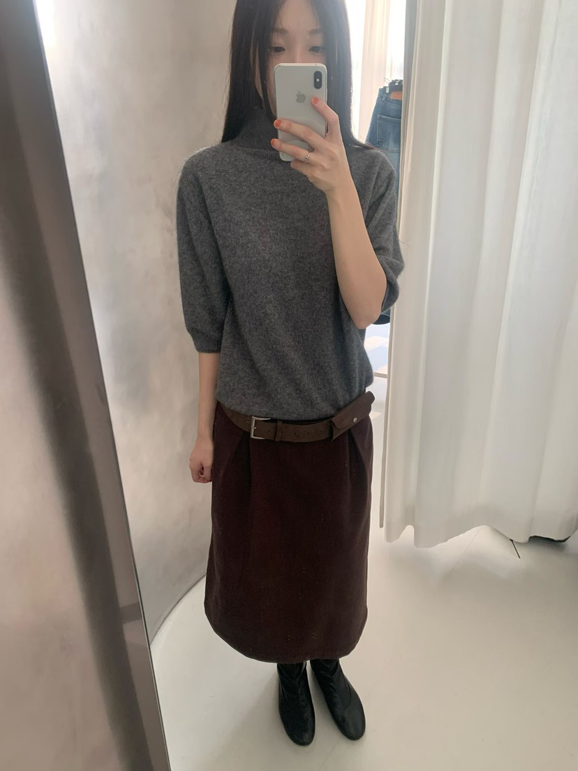 TAF東大門㊣代購女裝新品推薦25秋冬職業熱賣針織衫高領浣熊TAF針織衫