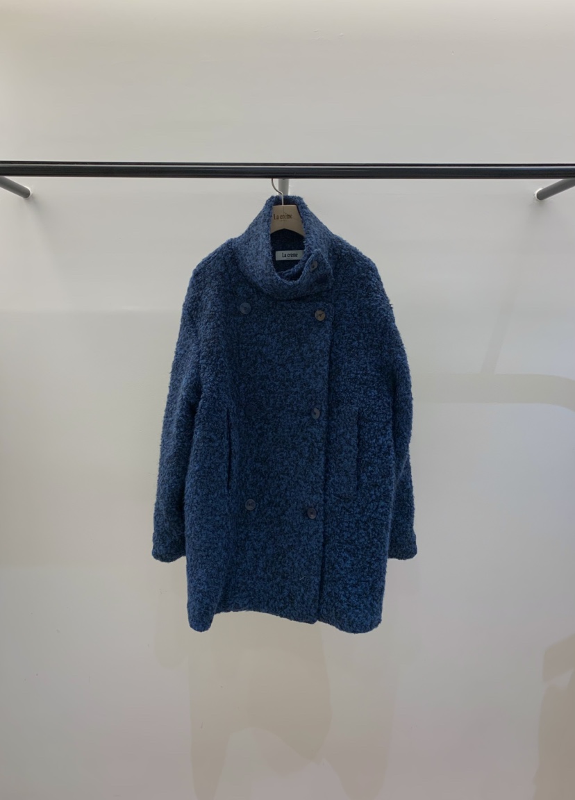 LA CREME東大門㊣代購女士新品人氣時尚熱賣25秋冬中長款大衣LA CREME中長款大衣圖色2