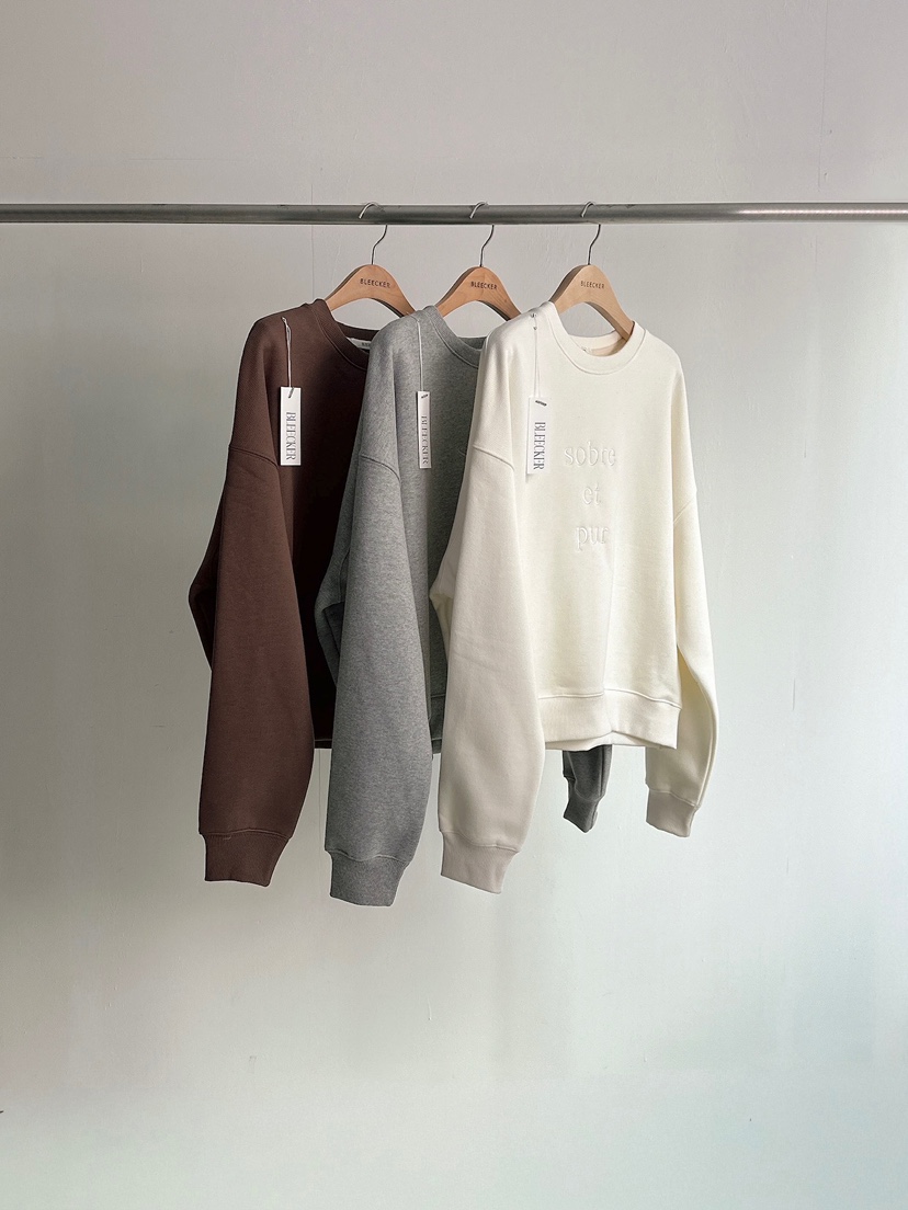 BLEECKER韓國直郵㊣女士新品時尚熱賣25秋冬人氣休閑職業衛衣BLEECKER衛衣