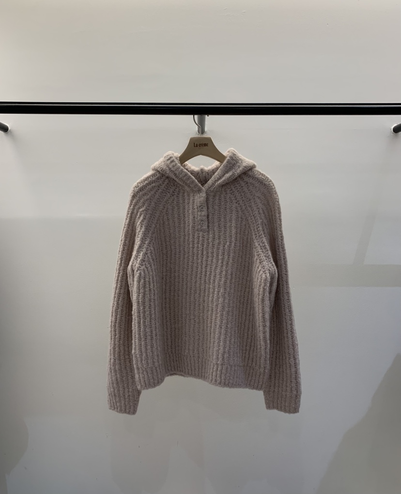 LA CREME東大門㊣代購女裝新品人氣25秋冬熱賣針織衫羊駝毛LA CREME針織衫圖色1