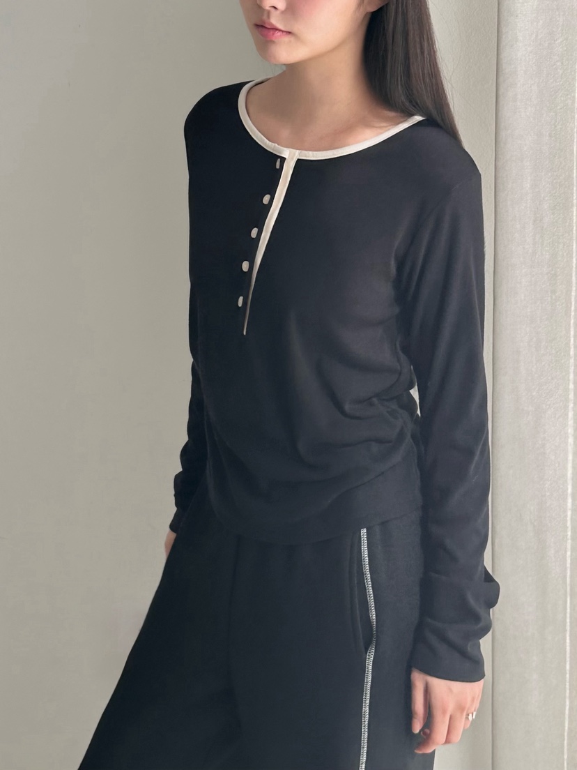 HEIZE韓國代購㊣女裝新款25秋冬人氣熱賣職業推薦休閑長袖T恤HEIZE長袖T恤