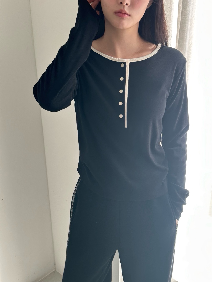 HEIZE韓國代購㊣女裝新款25秋冬人氣熱賣職業推薦休閑長袖T恤HEIZE長袖T恤