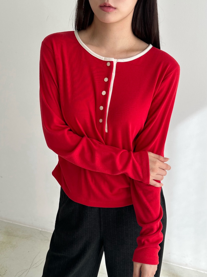 HEIZE韓國代購㊣女裝新款25秋冬人氣熱賣職業推薦休閑長袖T恤HEIZE長袖T恤