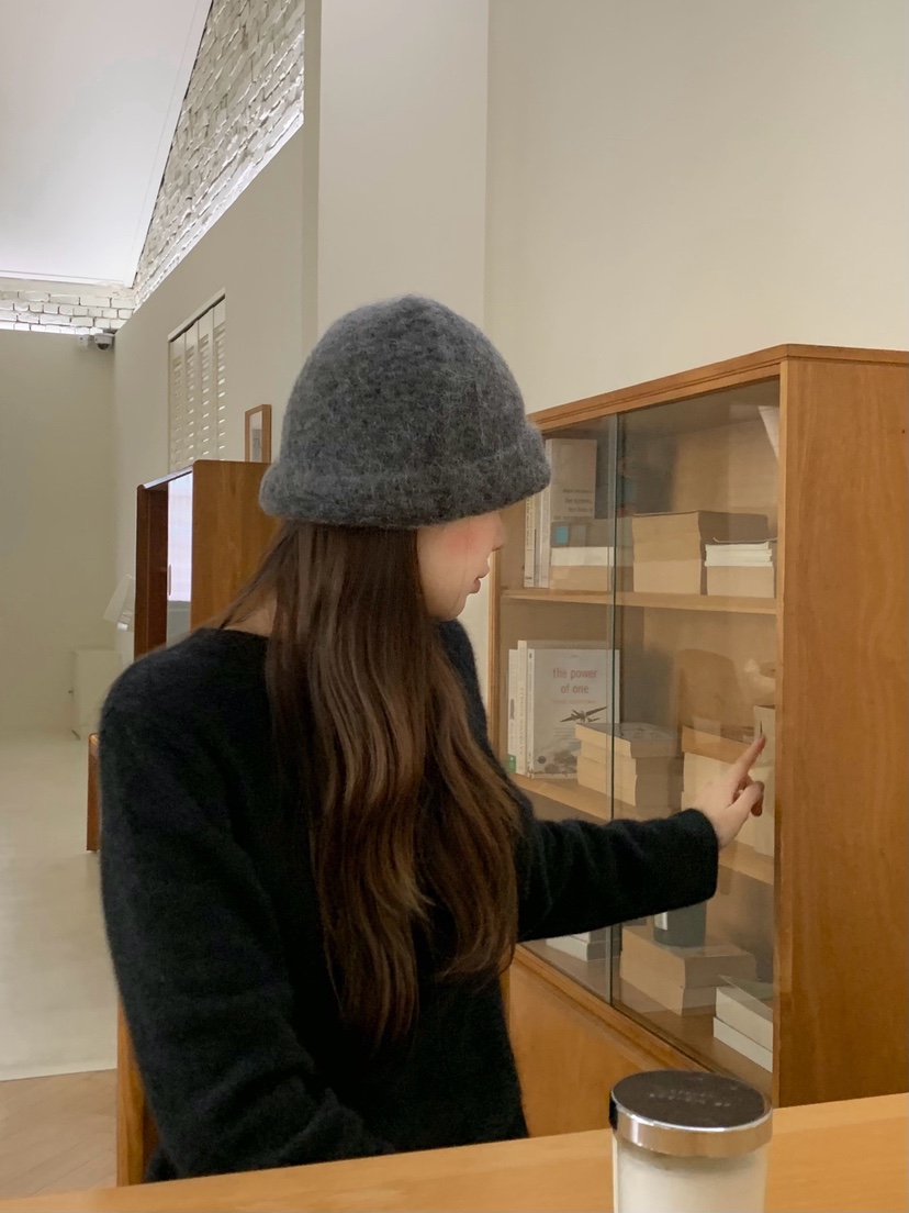 LEGACY東大門㊣代購女裝新品職業25秋冬人氣休閑推薦帽子羊駝LEGACY帽子