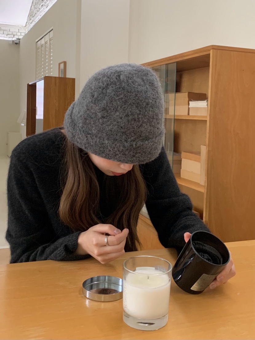 LEGACY東大門㊣代購女裝新品職業25秋冬人氣休閑推薦帽子羊駝LEGACY帽子