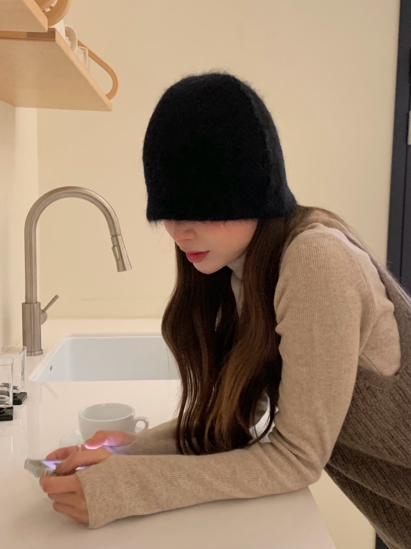 LEGACY東大門㊣代購女裝新品職業25秋冬人氣休閑推薦帽子羊駝LEGACY帽子