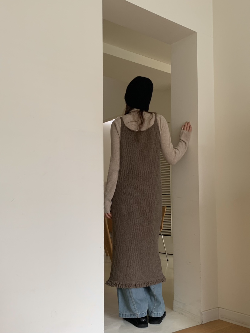 LEGACY韓國代購㊣女士新品推薦職業熱賣人氣休閑連衣裙羊駝LEGACY連衣裙