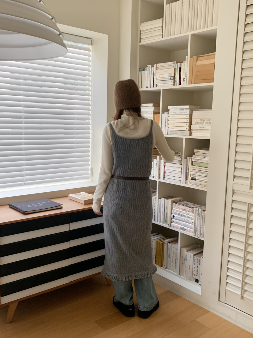 LEGACY韓國代購㊣女士新品推薦職業熱賣人氣休閑連衣裙羊駝LEGACY連衣裙