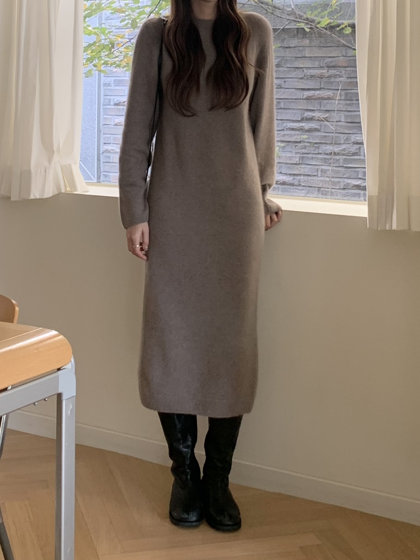 LEGACY韓國代購㊣女裝新款職業熱賣25秋冬人氣推薦連衣裙浣熊LEGACY連衣裙