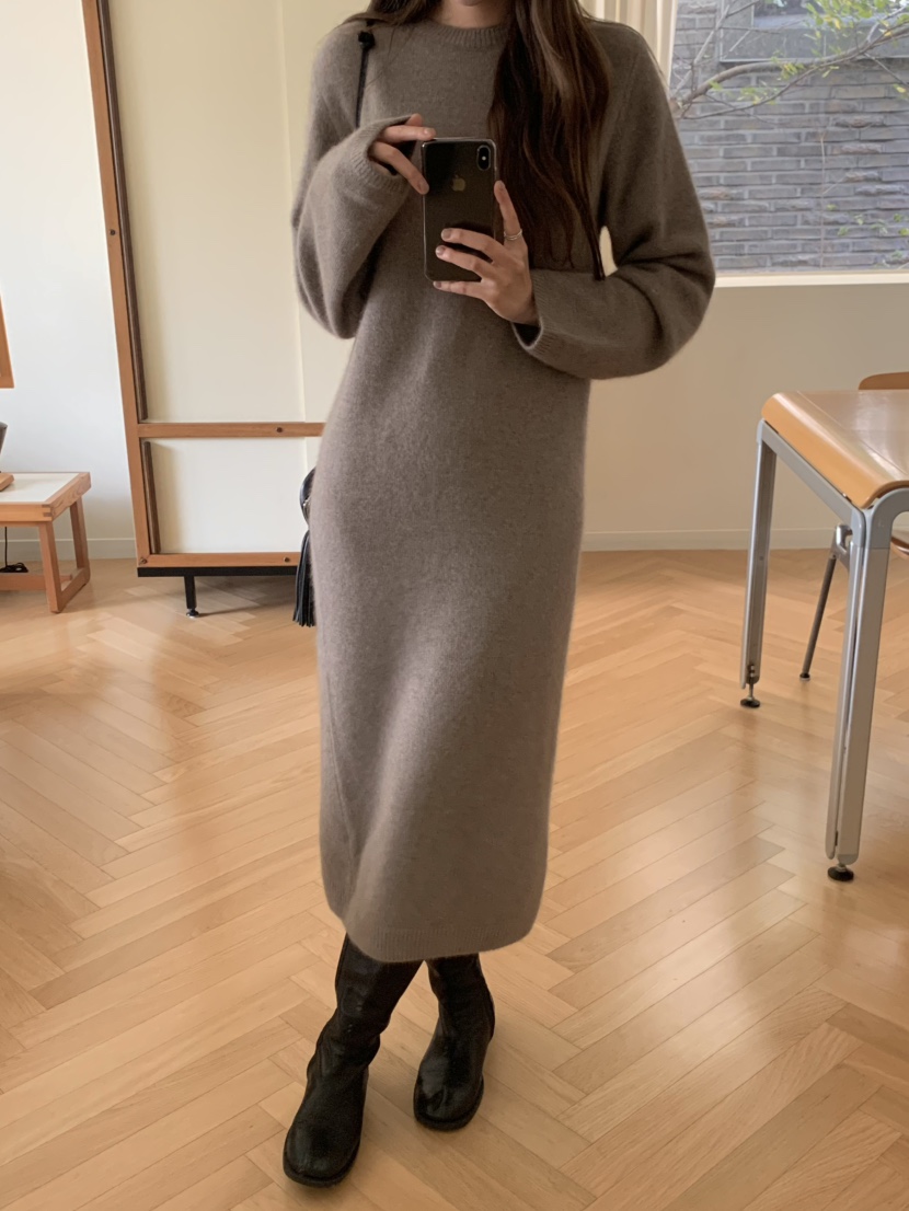 LEGACY韓國代購㊣女裝新款職業熱賣25秋冬人氣推薦連衣裙浣熊LEGACY連衣裙