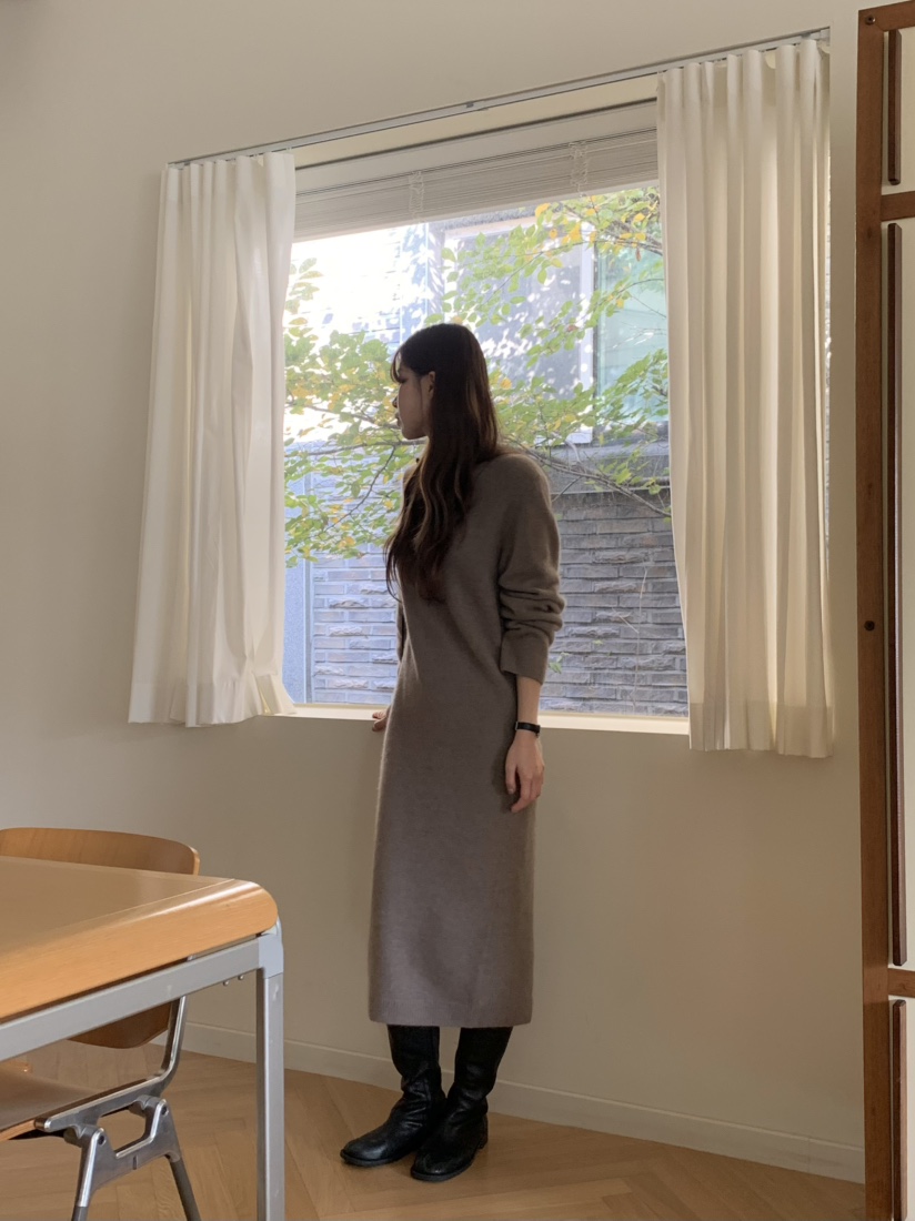 LEGACY韓國代購㊣女裝新款職業熱賣25秋冬人氣推薦連衣裙浣熊LEGACY連衣裙