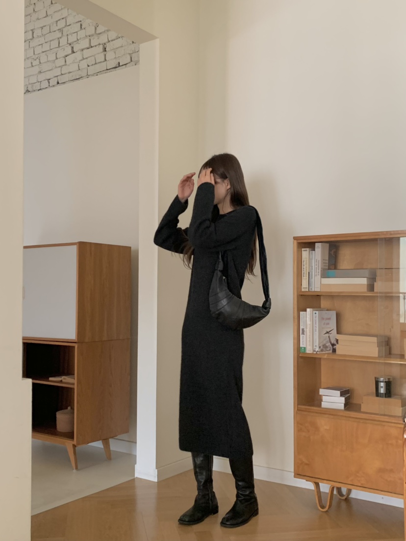 LEGACY韓國代購㊣女裝新款職業熱賣25秋冬人氣推薦連衣裙浣熊LEGACY連衣裙