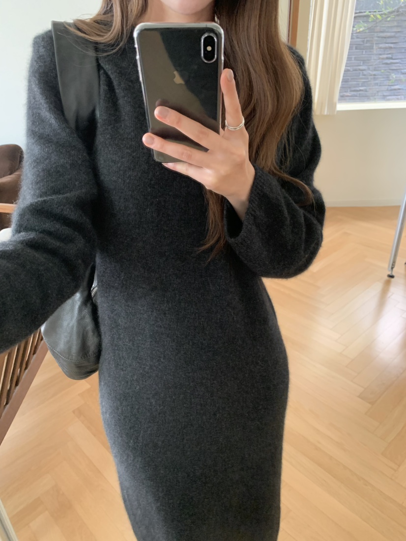 LEGACY韓國代購㊣女裝新款職業熱賣25秋冬人氣推薦連衣裙浣熊LEGACY連衣裙