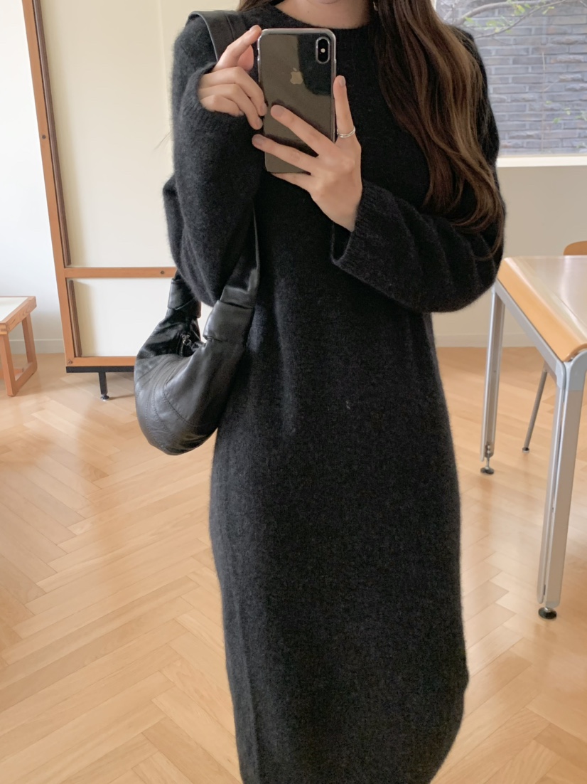 LEGACY韓國代購㊣女裝新款職業熱賣25秋冬人氣推薦連衣裙浣熊LEGACY連衣裙