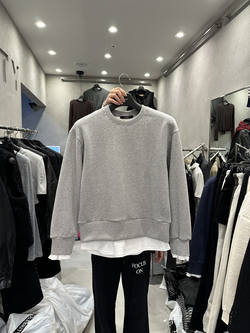 CELEBRITY-A東大門㊣代購女裝新品時尚休閑25秋冬職業衛衣CELEBRITY-A衛衣圖色1