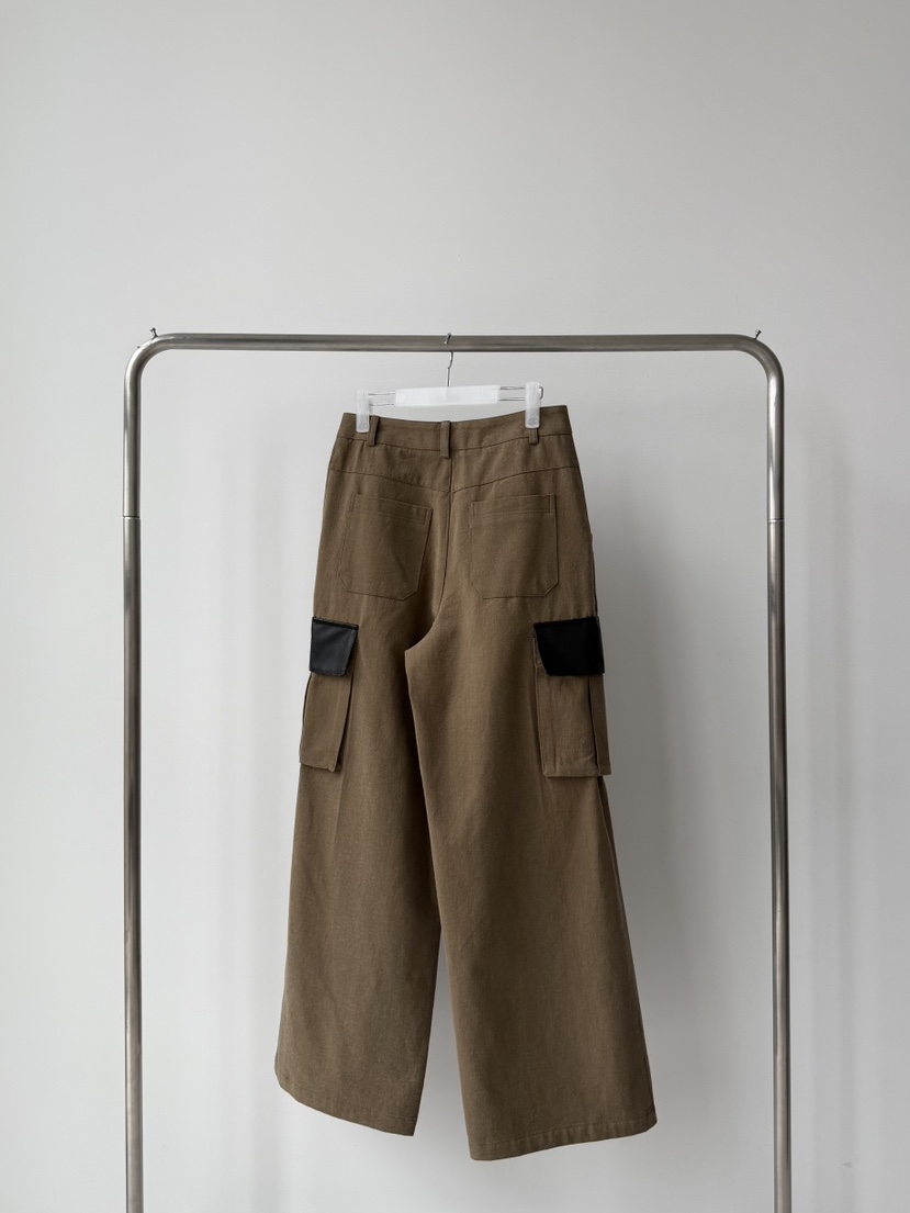 MINIMUZE韓國直郵㊣女士新品25秋冬時尚職業推薦休閑褲皮革MINIMUZE休閑褲