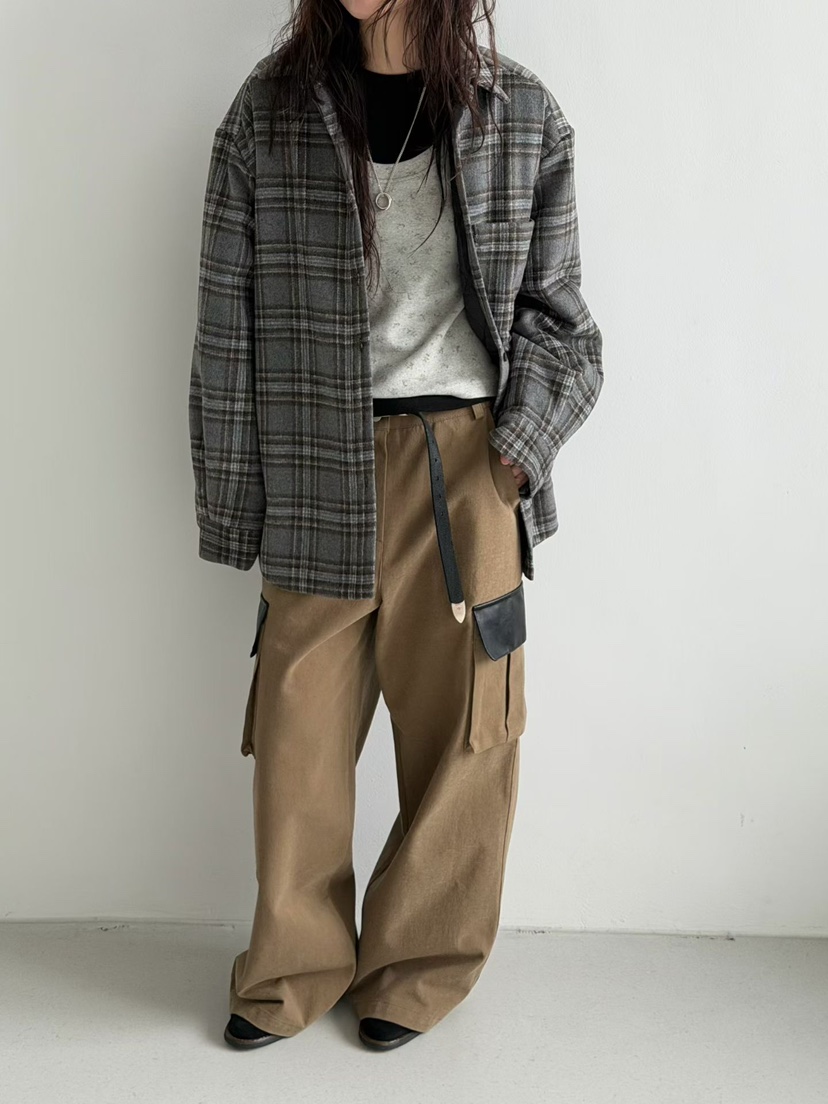 MINIMUZE韓國直郵㊣女士新品25秋冬時尚職業推薦休閑褲皮革MINIMUZE休閑褲