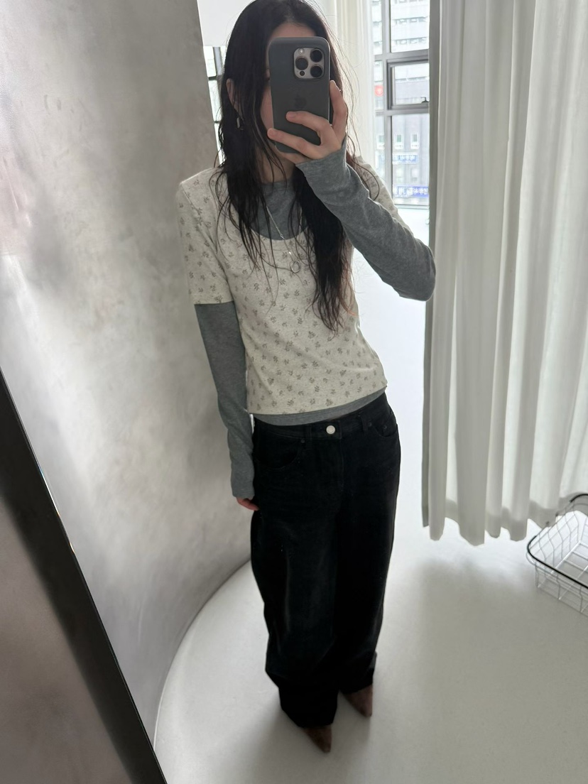 MINIMUZE韓國直郵㊣女裝新款職業推薦時尚人氣熱賣25秋冬長袖T恤MINIMUZE長袖T恤