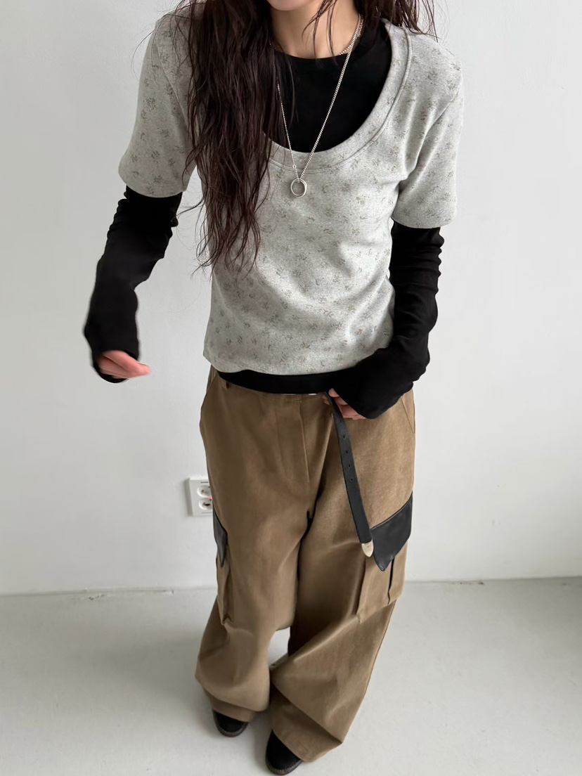 MINIMUZE韓國直郵㊣女裝新款職業推薦時尚人氣熱賣25秋冬長袖T恤MINIMUZE長袖T恤