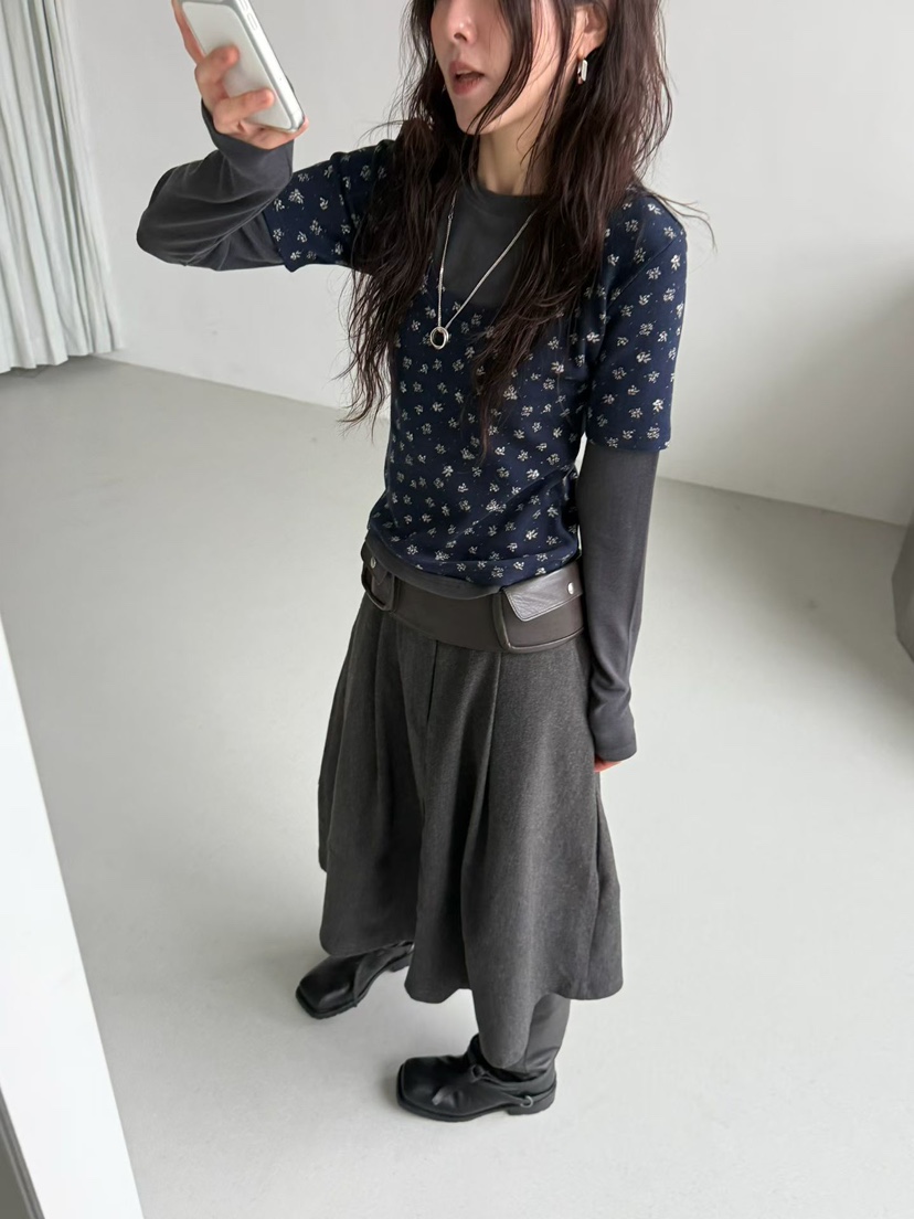 MINIMUZE韓國直郵㊣女裝新款職業推薦時尚人氣熱賣25秋冬長袖T恤MINIMUZE長袖T恤