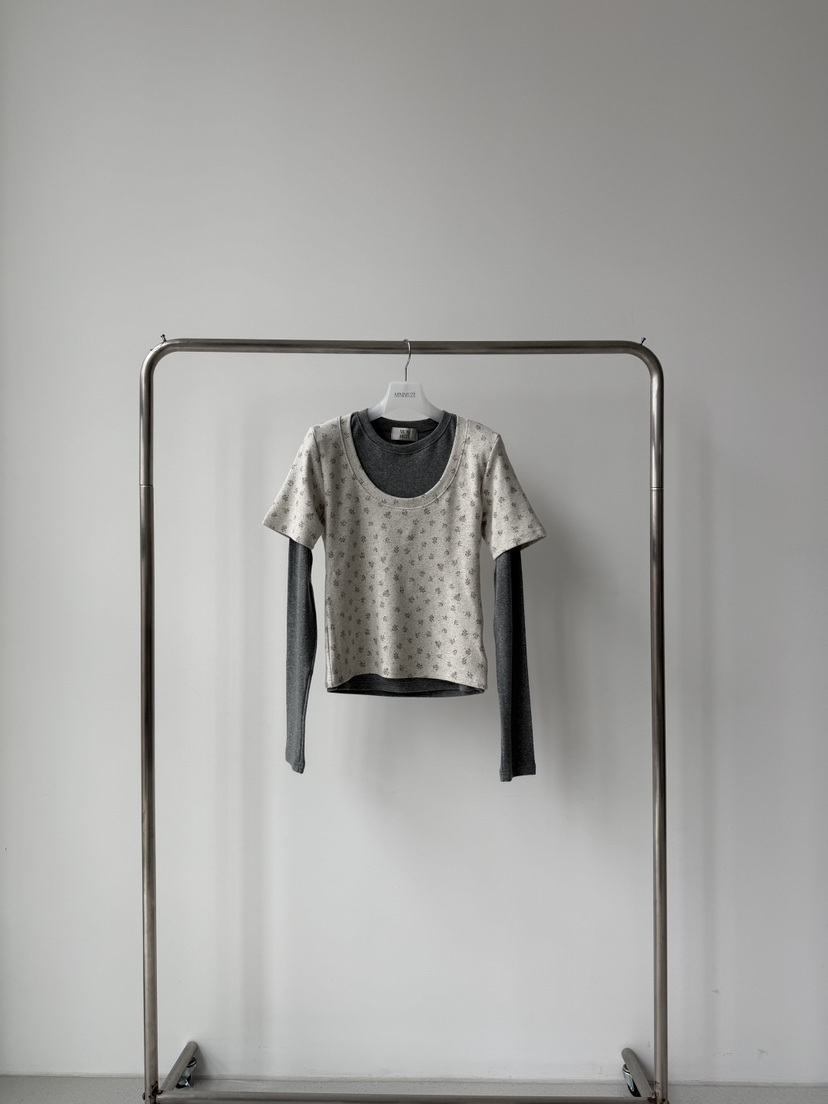 MINIMUZE韓國直郵㊣女裝新款職業推薦時尚人氣熱賣25秋冬長袖T恤MINIMUZE長袖T恤圖色1