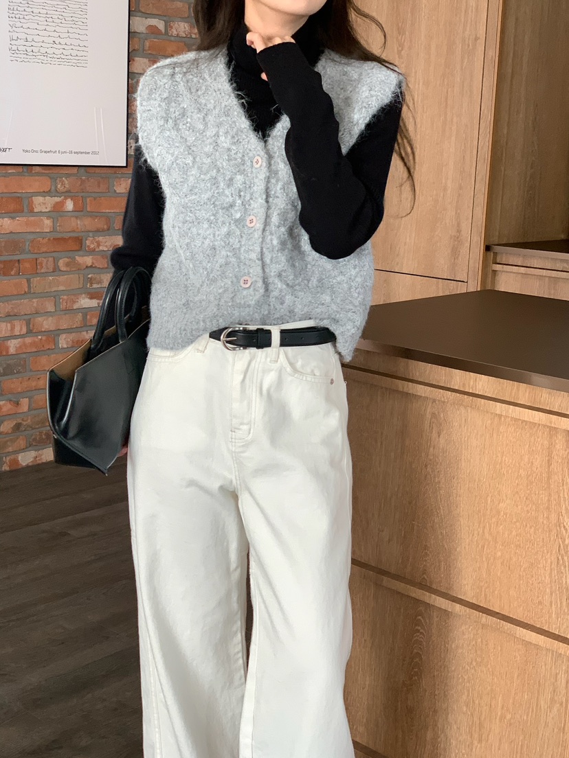 BLEECKER韓國直郵㊣女士新品人氣熱賣休閑25秋冬職業針織衫BLEECKER針織衫