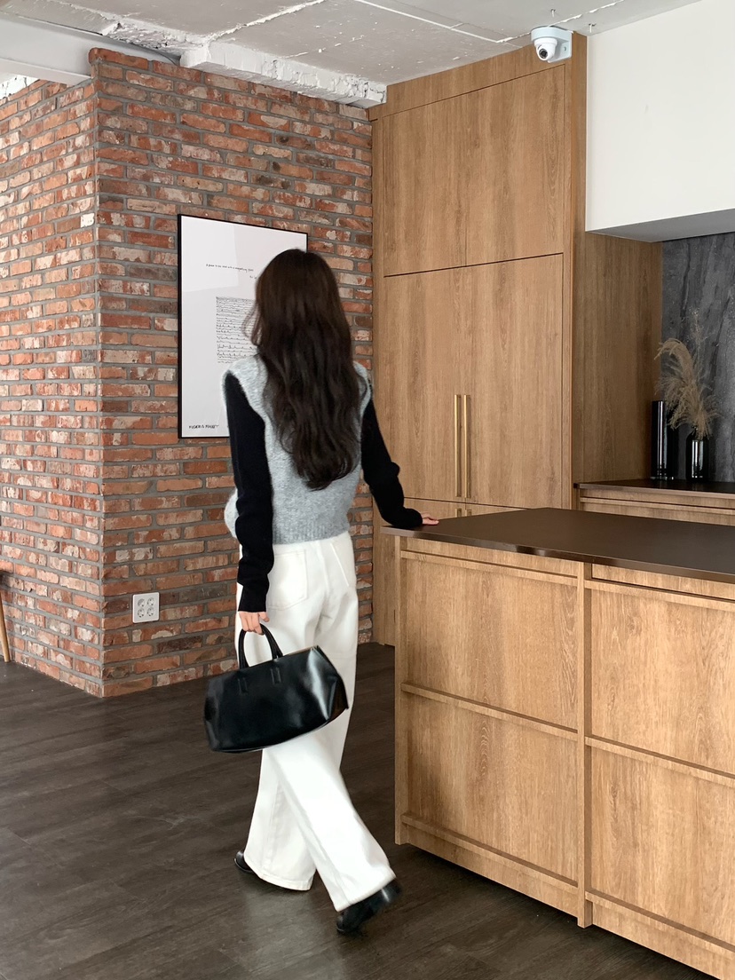 BLEECKER韓國直郵㊣女士新品人氣熱賣休閑25秋冬職業針織衫BLEECKER針織衫