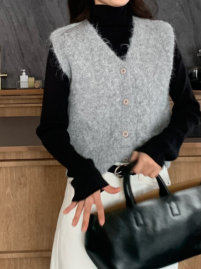 BLEECKER韓國直郵㊣女士新品人氣熱賣休閑25秋冬職業針織衫BLEECKER針織衫