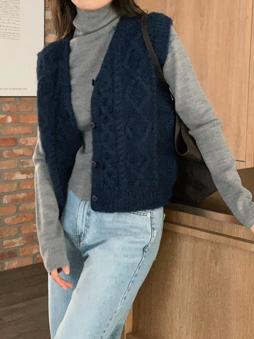 BLEECKER韓國直郵㊣女士新品人氣熱賣休閑25秋冬職業針織衫BLEECKER針織衫