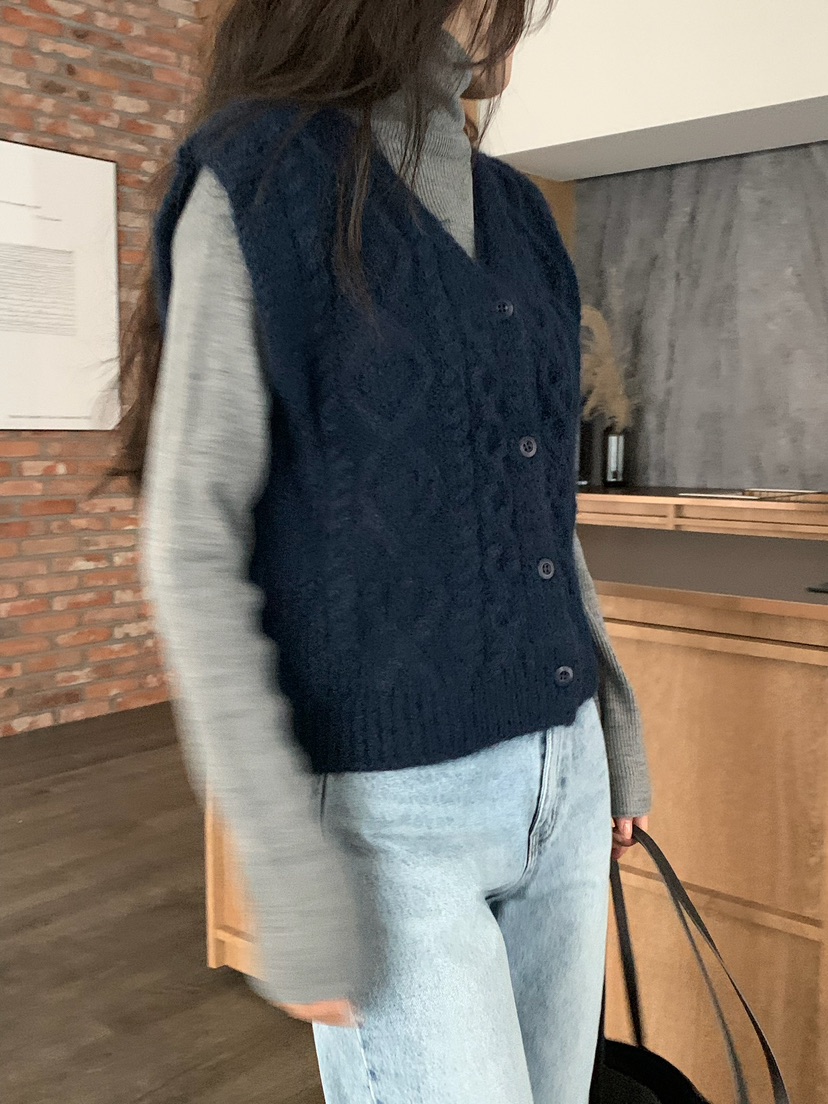 BLEECKER韓國直郵㊣女士新品人氣熱賣休閑25秋冬職業針織衫BLEECKER針織衫