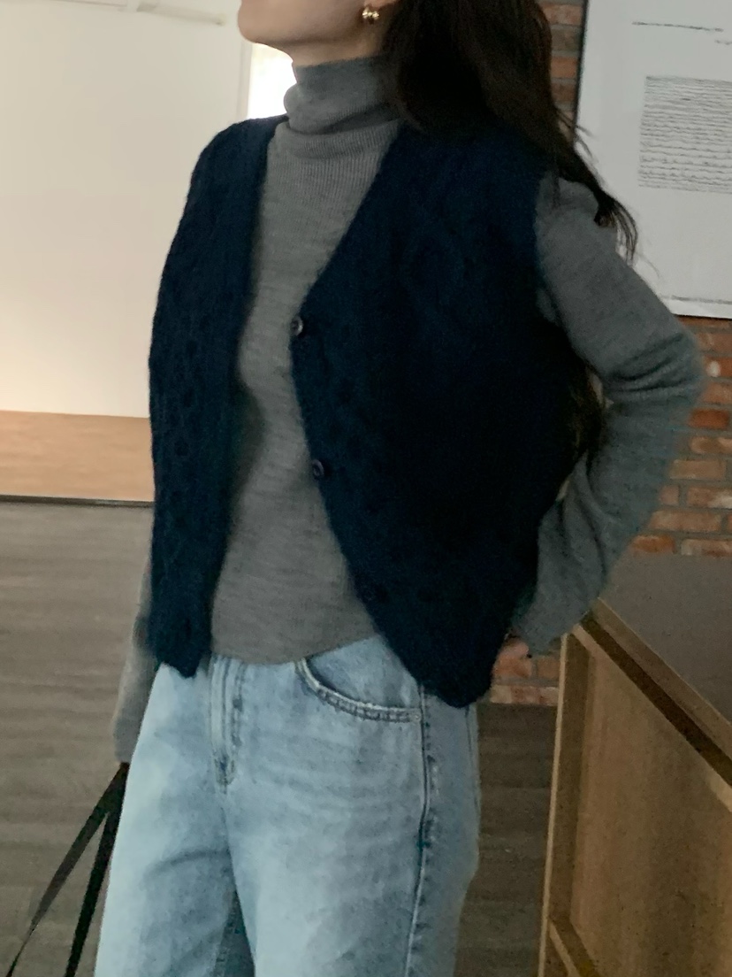 BLEECKER韓國直郵㊣女士新品人氣熱賣休閑25秋冬職業針織衫BLEECKER針織衫