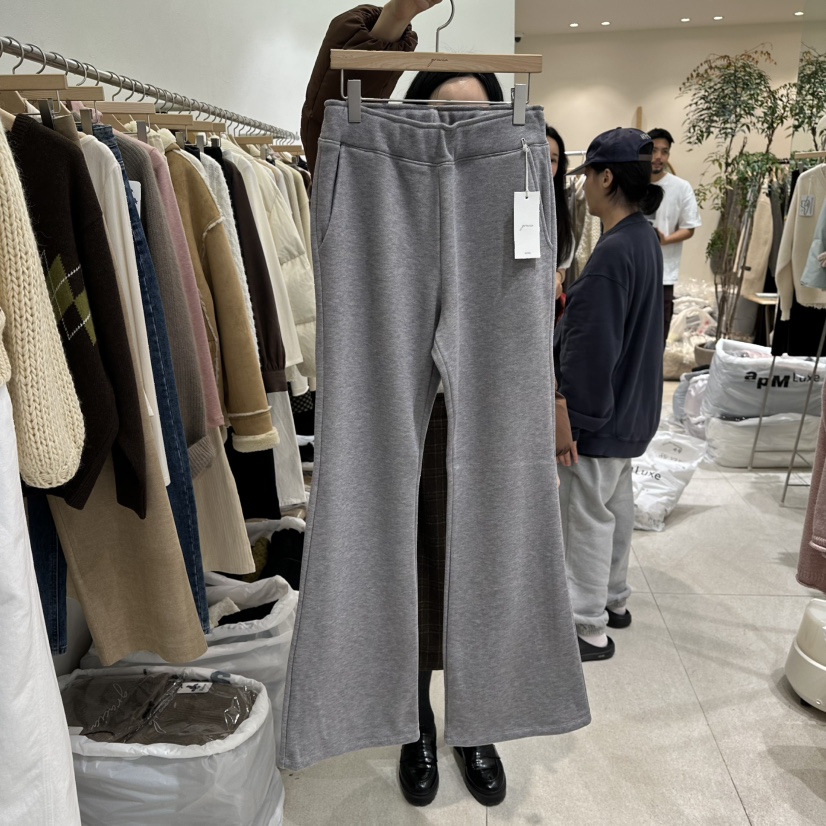 GRACIA韓國代購㊣女士新品休閑推薦熱賣時尚休閑褲加絨羊毛GRACIA休閑褲圖色1