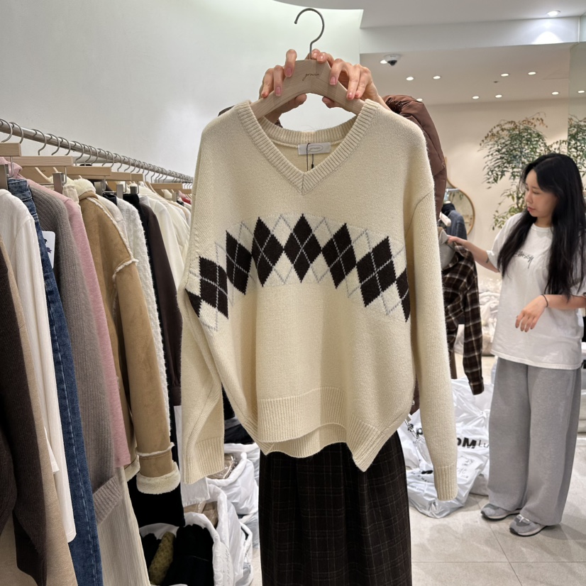 GRACIA韓國直郵㊣女裝新款時尚休閑職業人氣熱賣25秋冬針織衫GRACIA針織衫圖色1