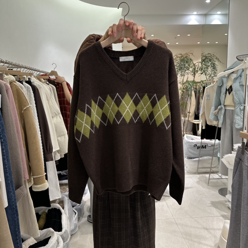 GRACIA韓國直郵㊣女裝新款時尚休閑職業人氣熱賣25秋冬針織衫GRACIA針織衫圖色3