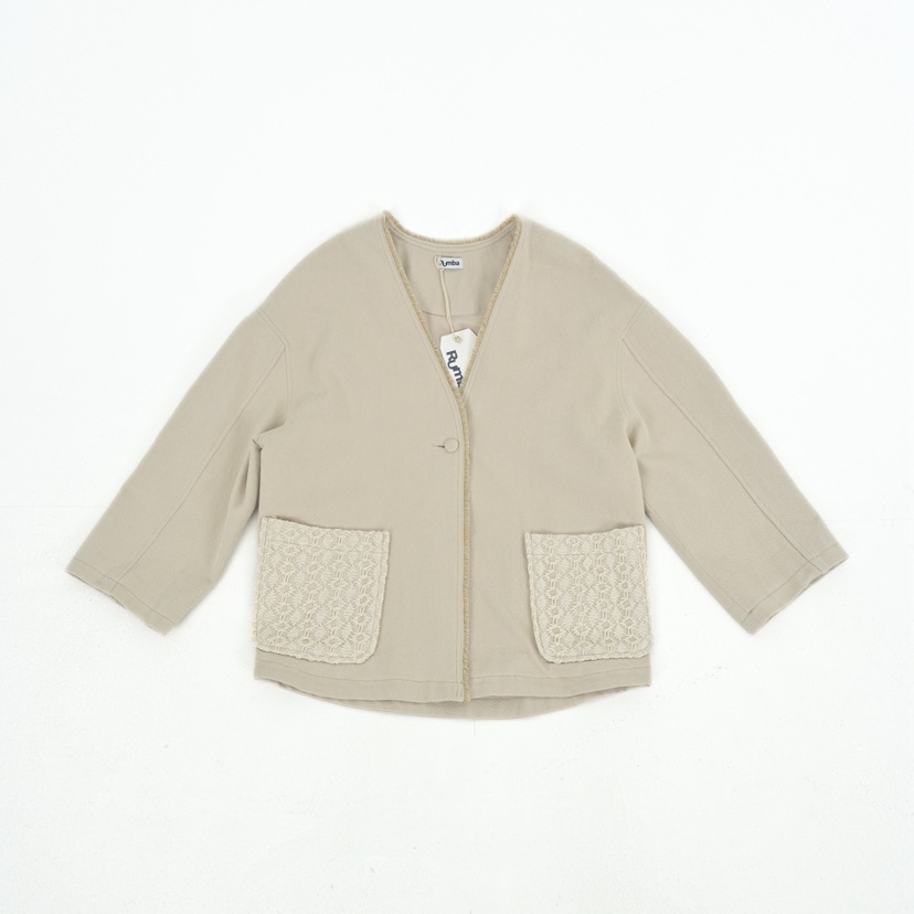 RUMBA東大門㊣代購女士新品休閑25秋冬人氣熱賣推薦夾克羊毛衫RUMBA夾克圖色1