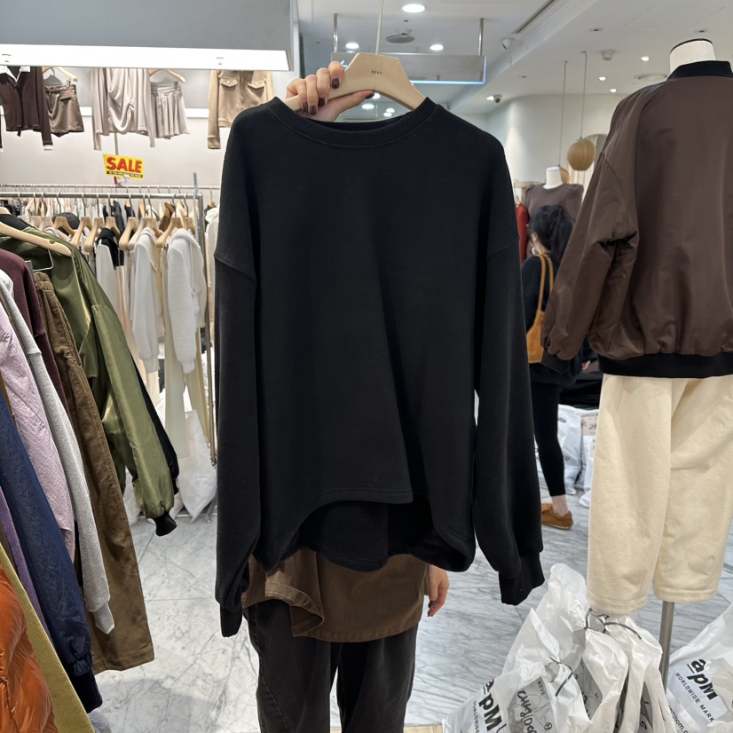 REVE-L韓國直郵㊣女士新品熱賣25秋冬休閑推薦職業衛衣加絨REVE-L衛衣圖色3