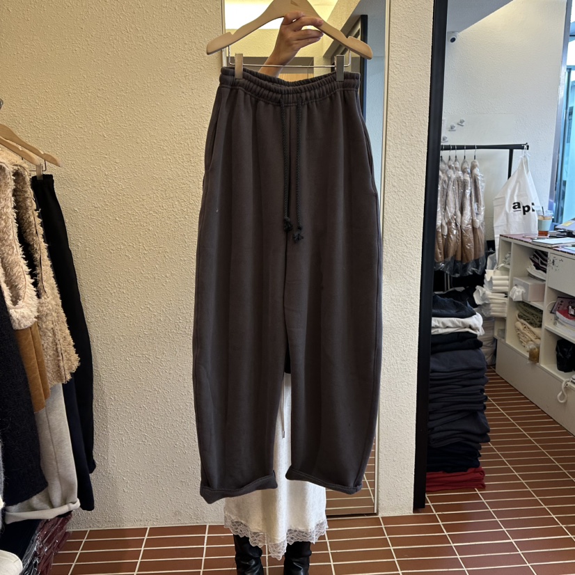 CHOI-L韓國直郵㊣女裝新款職業熱賣25秋冬人氣推薦休閑褲加絨CHOI休閑褲圖色3深灰色