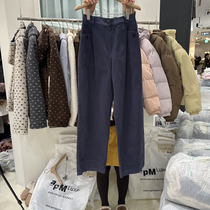 OURMOMENT韓國直郵㊣女裝新品推薦休閑職業25秋冬熱賣休閑褲OURMOMENT休閑褲圖色2