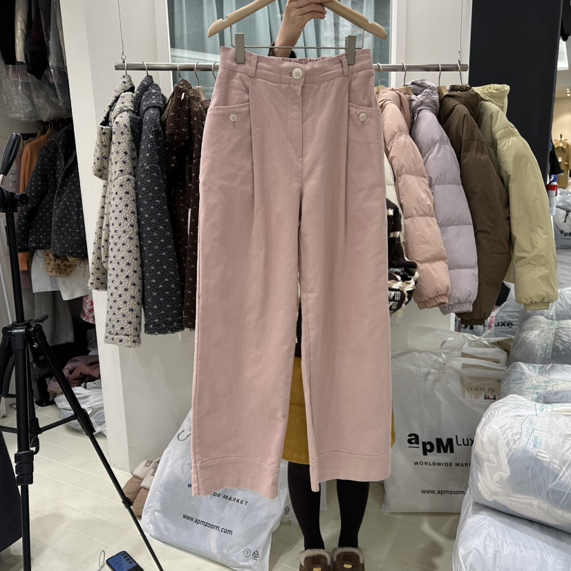 OURMOMENT韓國直郵㊣女裝新品推薦休閑職業25秋冬熱賣休閑褲OURMOMENT休閑褲圖色3