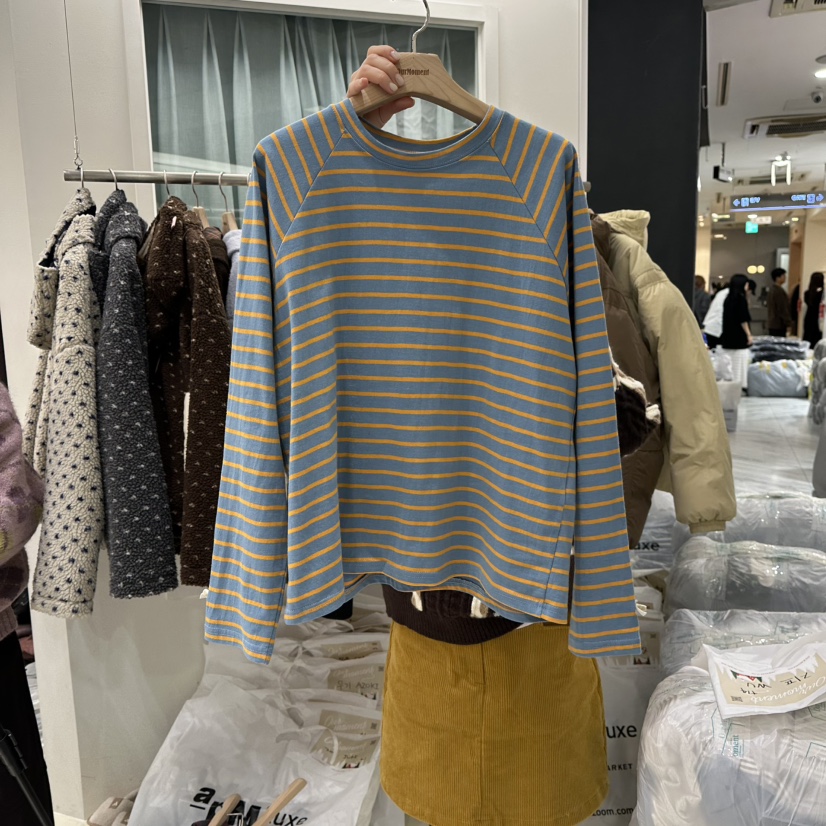 OURMOMENT東大門㊣實拍女士新款時尚人氣推薦職業休閑長袖T恤OURMOMENT長袖T恤圖色1