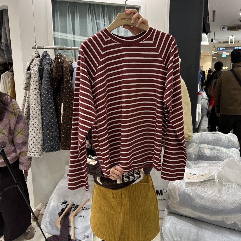 OURMOMENT東大門㊣實拍女士新款時尚人氣推薦職業休閑長袖T恤OURMOMENT長袖T恤圖色2