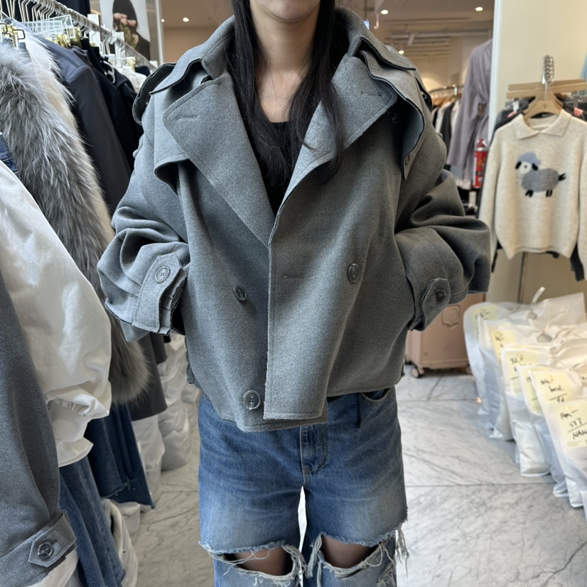 CHEAP-CHIC東大門㊣代購女士新品休閑人氣職業25秋冬夾克加絨棉CHEAP-CHIC/CHARLES THE SECOND夾克