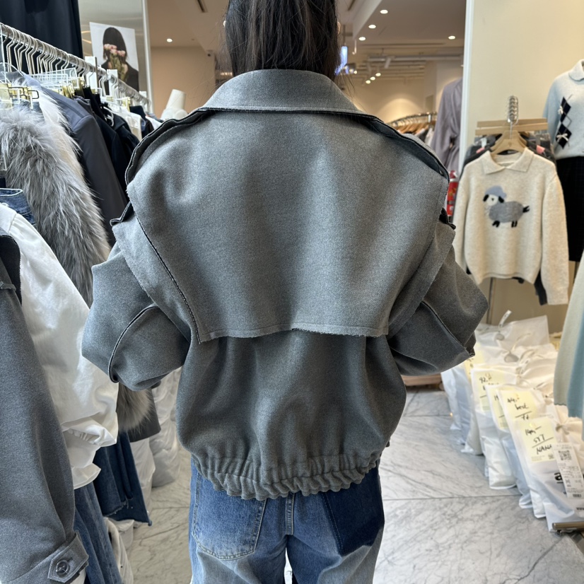 CHEAP-CHIC東大門㊣代購女士新品休閑人氣職業25秋冬夾克加絨棉CHEAP-CHIC/CHARLES THE SECOND夾克