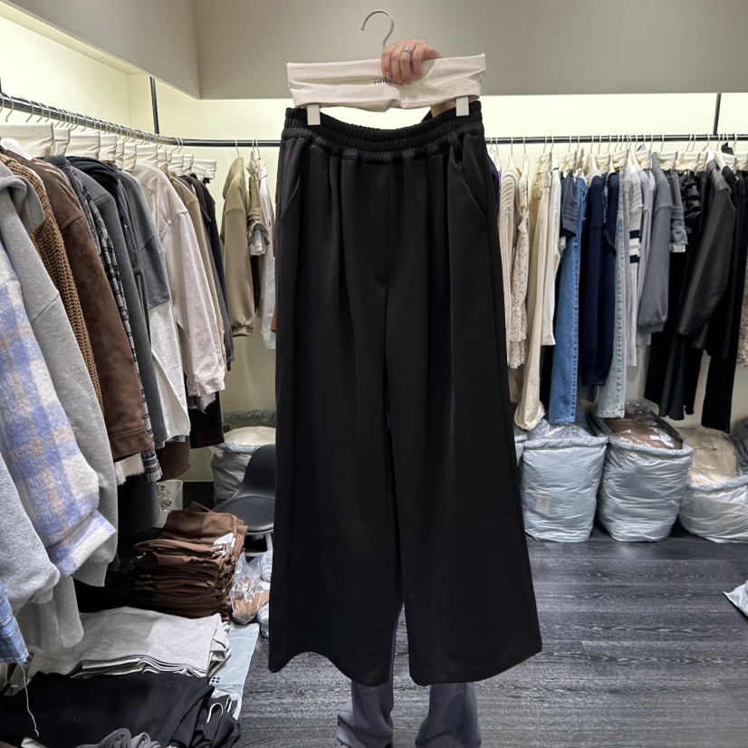 TOMGIRL東大門㊣實拍女士新款職業推薦時尚休閑休閑褲保暖褶裥TOMGIRL休閑褲圖色2