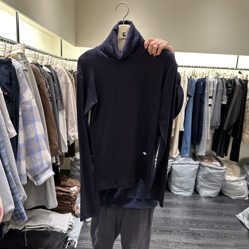 TOMGIRL東大門㊣實拍女士新款時尚休閑推薦25秋冬長袖T恤羊毛TOMGIRL長袖T恤圖色3